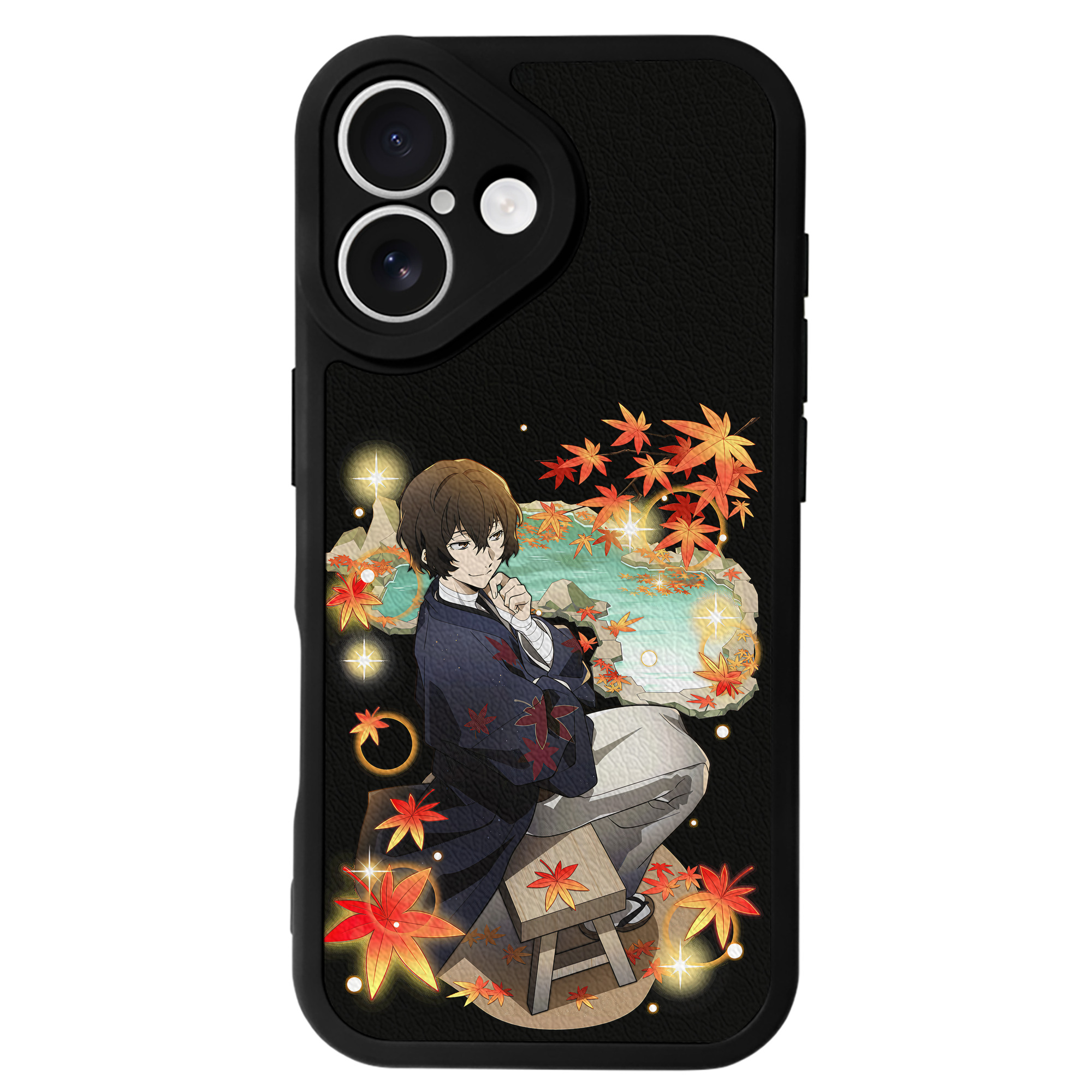 （画像用） 文豪ストレイドッグス Bungo Stray Dogs 【iPhone 16シリーズ対応】シリコンスマホケース（レザー調） 材質：シリコン